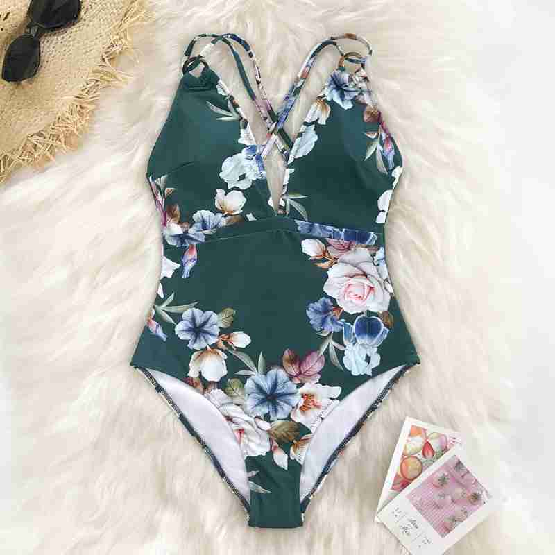 Traje de baño floral