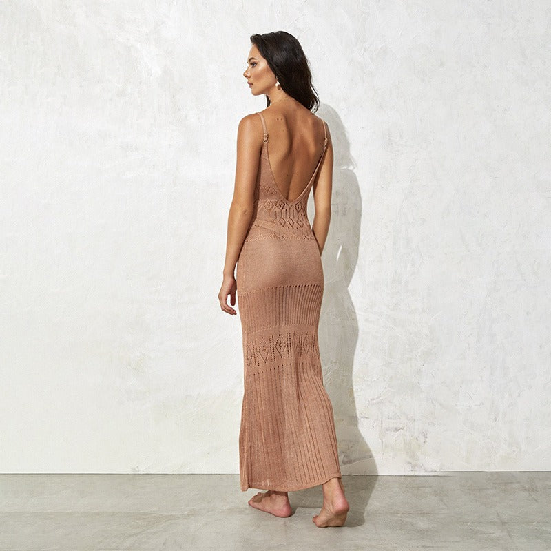 Vestido Longo em Crochê