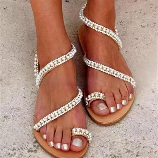 Sandalias de perlas