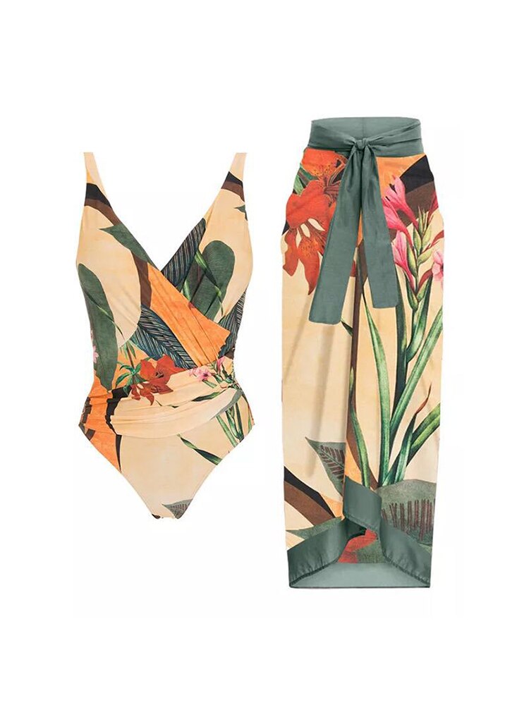 Conjunto de playa paraíso tropical