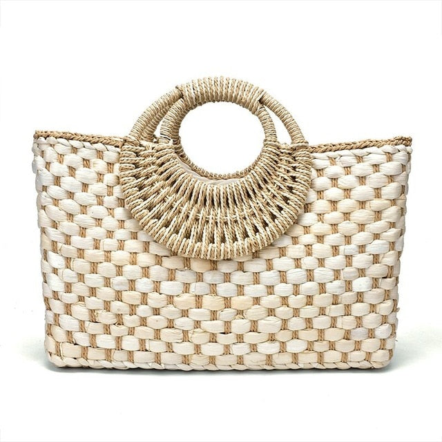 Bolso de paja chic