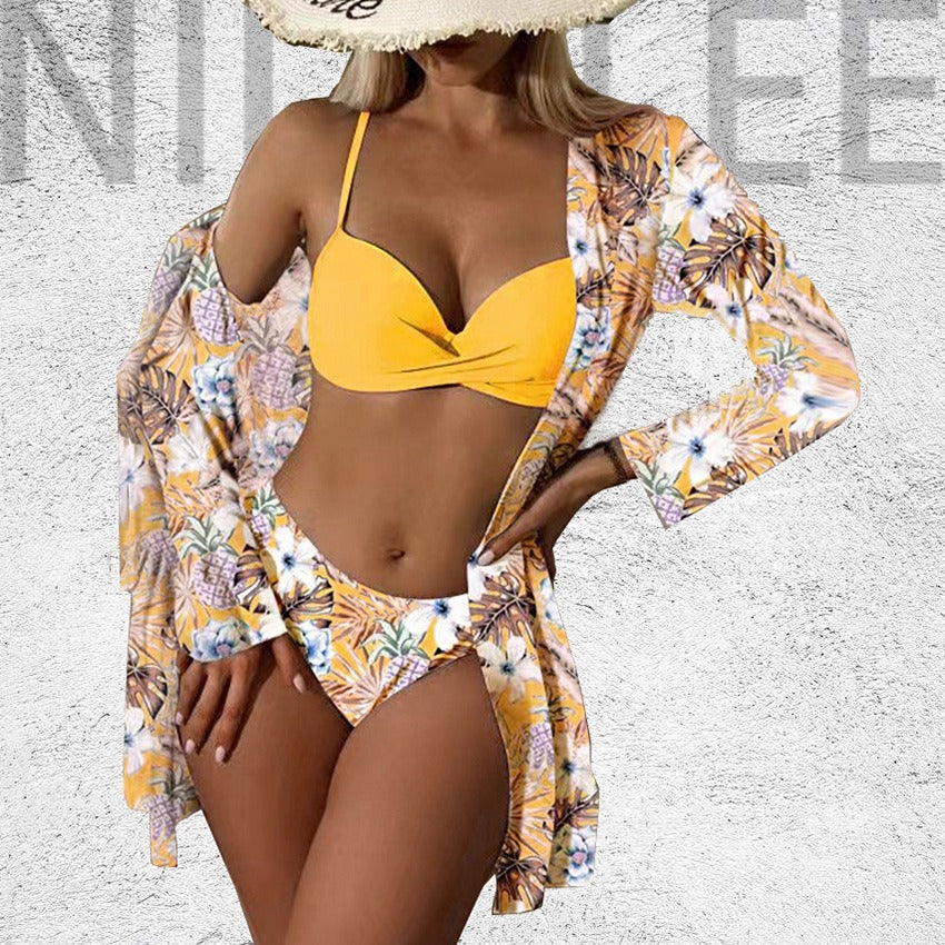 Biquíni Floral + Túnica