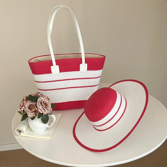 Conjunto de Bolsa com Chapéu de Sol Malika